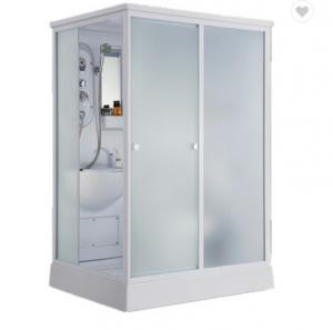 China Prefab Modular Bathroom Shower Cabins With Toilet Sliding Door factory