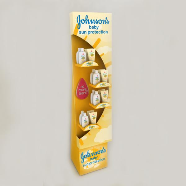 Customized Cleansing Water Display Shelf Wooden Display Rack for Maternal and Infant Store