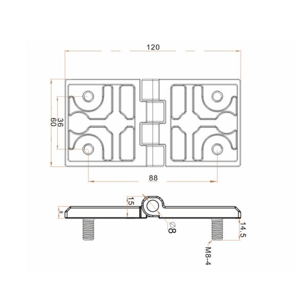 Power Distribution Box Cabinet Hinge Network Cabinet Hinge Metal Hinge