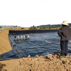 China High Tensile Strength 1.5mm HDPE Geomembrane Liner for Landfill Dam Fish Farm and Pond factory