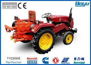 China 252 / 320mm Bull Wheel Tractor pulling machine 41 kN With 6 Groove Max steel rope 13mm factory
