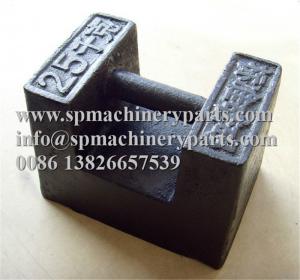 China Sand moulded castings individual block shaped M1 and M2 OIML class grey iron castings weights 25KG on sale