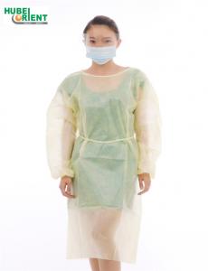 China Nonwoven Insolation Gown Disposable Elastic Wrist Isolation Gown For Hospital factory
