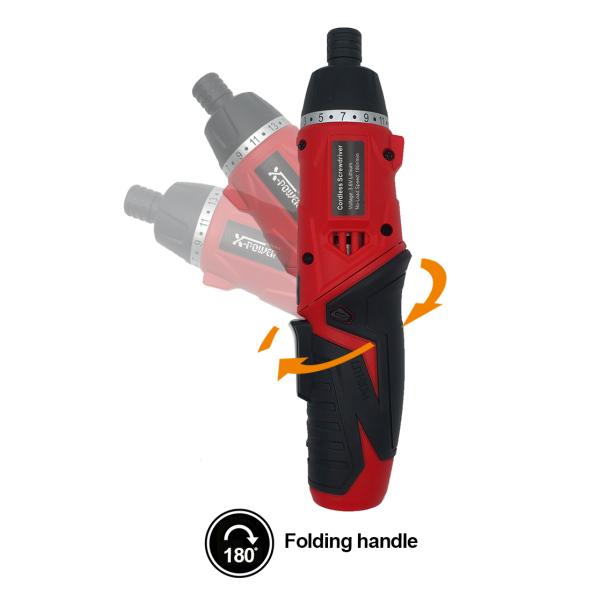 KCS626 1.3 Ah Lithium Battery Screwdriver Cordless Drill 3.6V 1/4 inch Multifunction