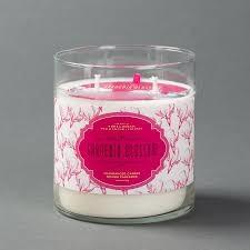 China 100% paraffin wax  2 wicks scented glass candle with printing label and hang tag on sale
