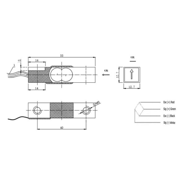 5kg miniature load cell sensor mini weight sensor use to kitchen scale, electronic balance, fishing