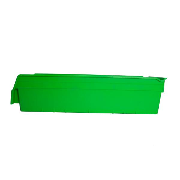Plastic Shelf Bin Box Semi-Open Front Divisible for Customizable Tools Organization