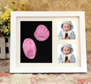 China Best sale baby christmas gift polymer clay molds keepsake frame on sale