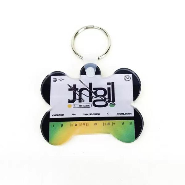 Custom Blank Sublimation Acrylic Keychain For Sublimation Printing