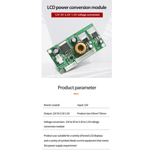 Creatall CA 1215 LCD Repair Tool Step Down DC-DC LED TV Voltage Switch Converter Board LED Power Supply