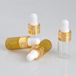 3ml clear glass glue dropper head essential oil packing bottle, 3ml amber small