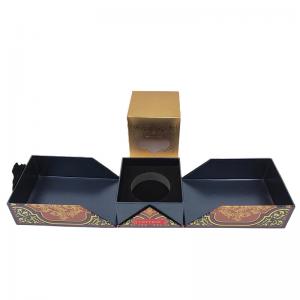 China Kraft Packaging Cardboard Paper Box Recyclable With Gold Foil factory