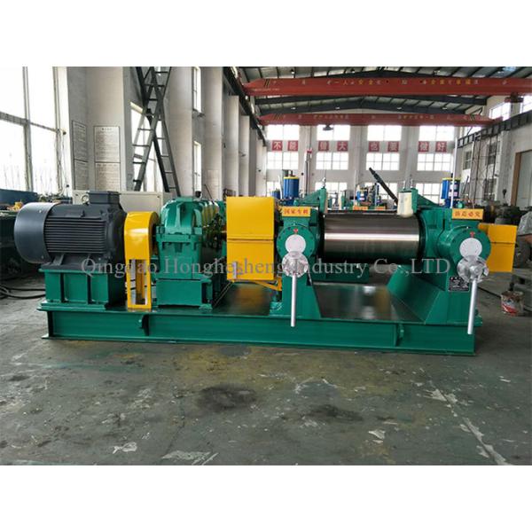 12mm Nip 21.8m/Min Open Mill Rubber Mixing Two Roll Rubber Mixer Machine