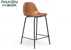 China Hotel Restaurant Bar & Counter Stool With Foot Rest No Swivel Low Back Simple Put on sale