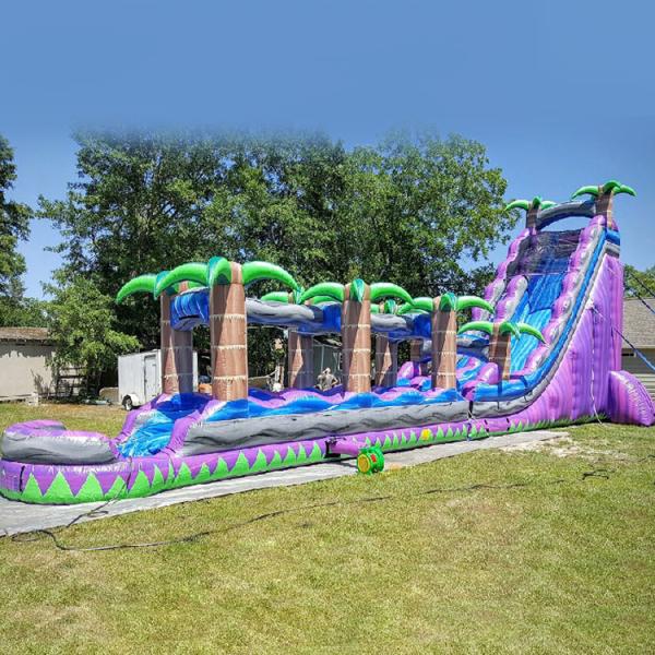 40ft Long Giant Slides Safe Inflatable Slip N Slide Jumbo Aqua Slide Water Slide