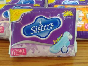 China Wrapping Sanitary Napkin Pads Waterproof Absorbent Fabric Menstrual Pads on sale