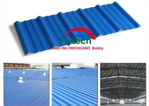 China TRAPEZOIDAL PVC CORRUGATED ROOF SHEET MAKING MACHINE / ROOF TILE EQUIPMENT / PVC CORRUGATED ROOF TILE PRODUCTION LINE factory