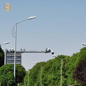 China 12m Single Arm Street Light Pole Ip65 Galvanized Street Light Pole on sale