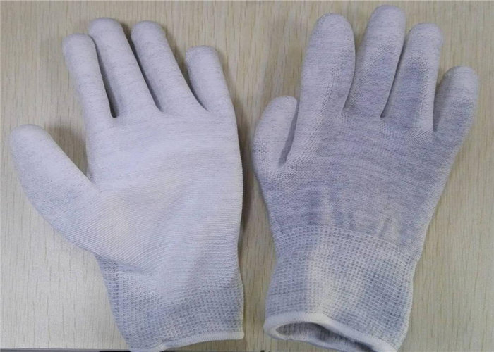 Polyurethane Coated Anti Static Hand Gloves 17 - 25 G / Pair Free Sample