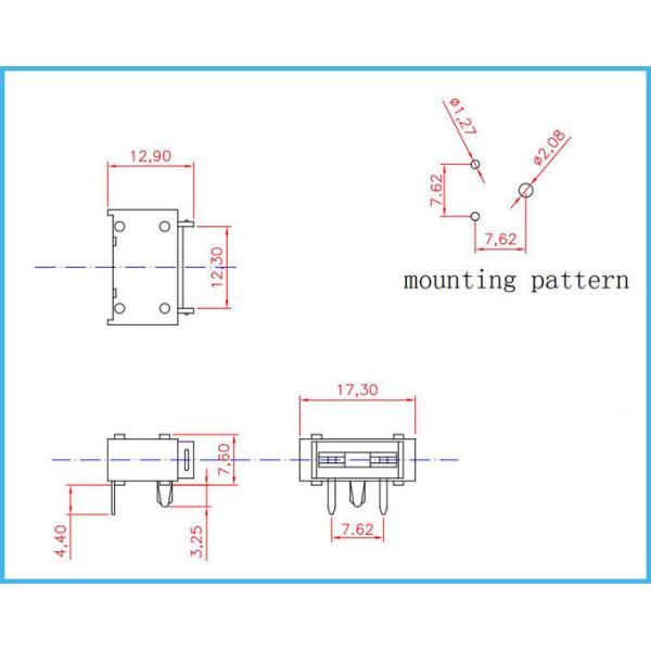 20A SL-1538 Base Mount Fuse Holder Copper Alloy PCB Blade Fuse Holder