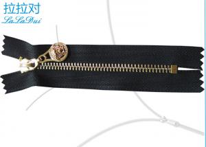 China Practical Light Gold Teeth Purse Zippers Meet Modern Design Metal Wallet Zips factory