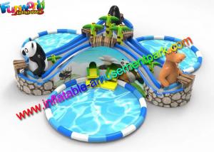 China Beach Large Inflatable Water Parks , Pool Toys Inflatable Water Slides on sale