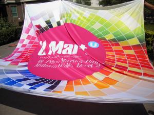 China Eco-Friendly Colored Fabric Banners Printing Custom Size For Flag Advertising Banner factory