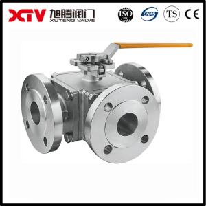 China API Stainless Steel SS304/316 3 Way Flange Ball Valve With Initial Payment Option factory