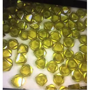 Octahedron Rough Diamonds Hpht Yellow Industrial MCD Diamond Sharp Point