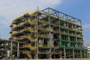 China Prefabricated Steel Industrial Buildings / Industrial Metal Buildings Construction factory
