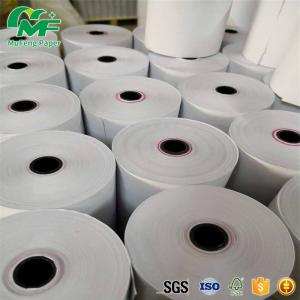 China 65gsm Thermal Credit Card Rolls , Bpa Free Credit Card Paper Neat End Surface factory