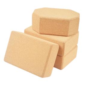 China Sustainable Yoga Brick Cork Blocks Portable Rectangular Rounded Edge on sale