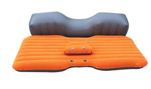 China PVC Flocking Ultralight Camping Inflatable Sleeping Pad 143X87X35cm factory
