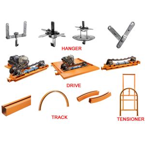 Overhead Conveyor Chain System For Powder Coating Painting Line