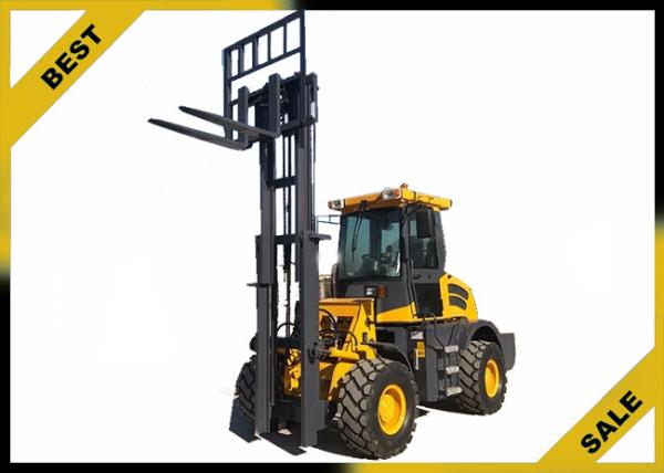China Offroad 2.5 T Counterbalance Forklift Truck Diesel Engine Powered 12v Battery factory