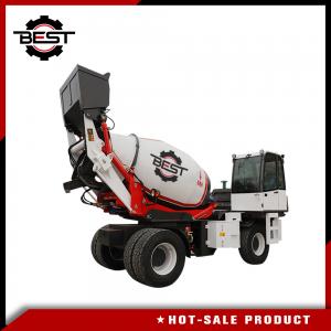 China 4.5 Cubic Meters Mobile Concrete Mixer Truck , Portable Cement Mixer With Self Feeding factory