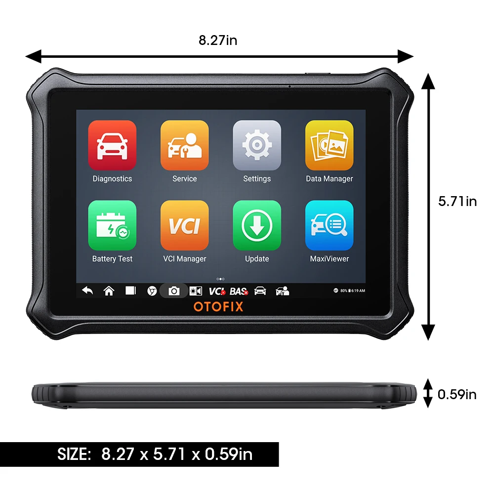 OTOFIX D1 Bluetooth Automotive Scan Tool All System Automotive Diagnostic Tool Bidirectional OBD2 Scanner 2 Year Free up