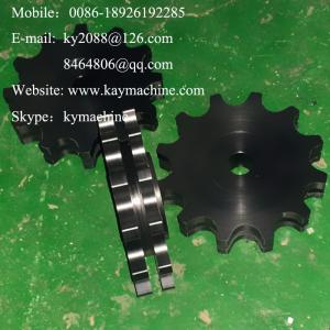China UHMW gears and sprockets PE1000 sprockets double plastic sprocket chain wheel for gravity conveyor roller  manufacturer factory