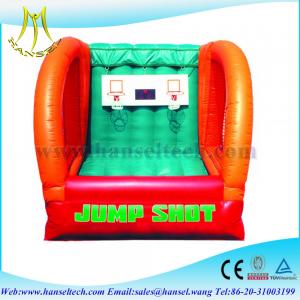 China Hansel Interesting basketball sports game,inflatable basketball game factory