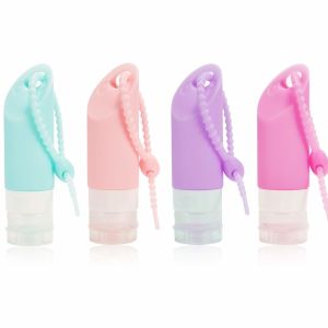 Buy cheap Reusable Silicone Travel Bottle Set Squeezable 58ml With Hanging Hole from wholesalers