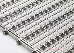 China Heavy Duty Flex Wire Mesh Conveyor Belt Eye Shape Heat Resistant For Cooling factory