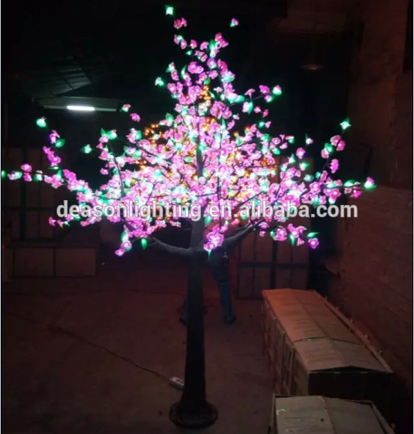 artificial lighted trees