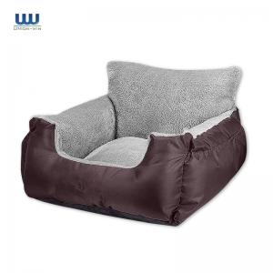 China Customized Warm Soft Pet Car Seat Car Dog Bed With Storage Pocket factory