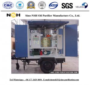 China Double Stage Transformer Oil Regeneration Machine Purifier 40Kw With Trailer Mobile on sale