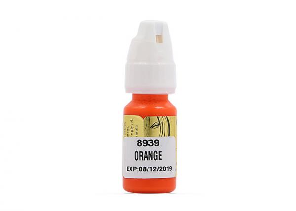 China Orange Liquid / Semi Paste Semi Permanent Makeup Pigments Used For Black Lip Coloring factory