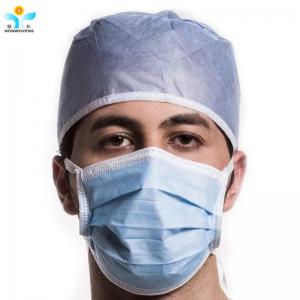China SMS Medical Doctor Cap With Tape Non Woven Medical Hood Medic Surgical Caps Suitable For Hospital Doctor factory