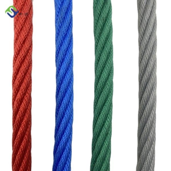 6 Strands 16mm Climbing Playground Combination Rope Anti Mildew For Swing Sets