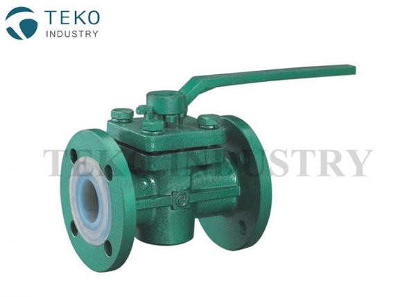 China Sleeve Type Two Way Ptfe Lined Valves Fluorine Full Lined With Low Adhesion Properties factory