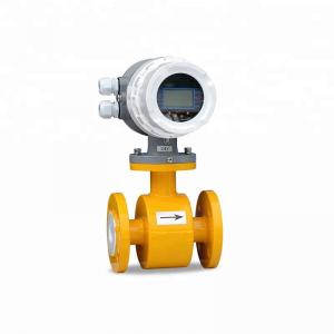 China Sewage Water Flange Electromagnetic Flow Meter With PTFE Liner factory