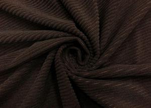 China Printed Corduroy Fabric Fashionable for Clothing Pillows Dark Brown 235GSM on sale